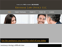Tablet Screenshot of kryshaklaw.com